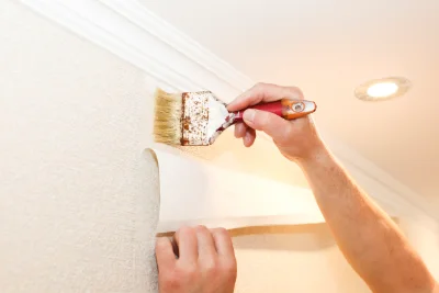 Pose de papier peint à Arancou — revêtements muraux et toiles de verre